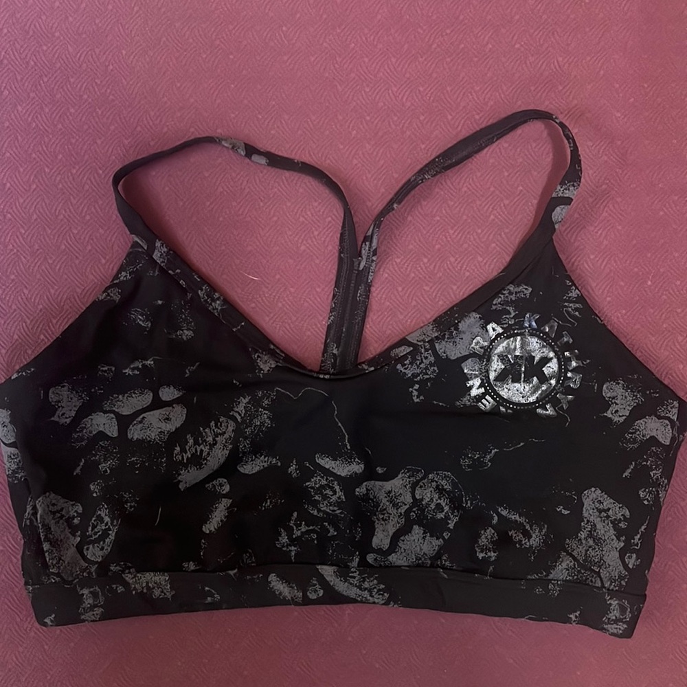 Gymshark x KK Fit Sports Bra - black camo print